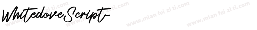WhitedoveScript字体转换