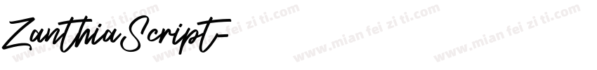 ZanthiaScript字体转换
