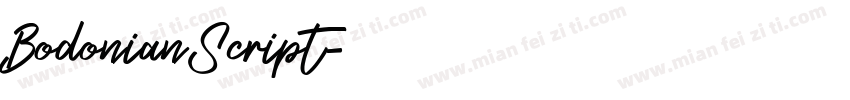 BodonianScript字体转换