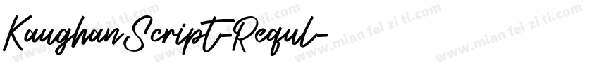KaughanScript-Requl字体转换