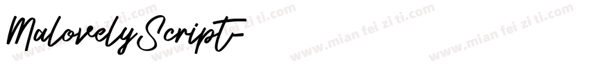 MalovelyScript字体转换