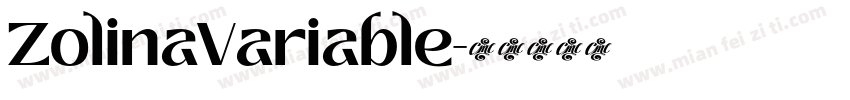 ZolinaVariable字体转换