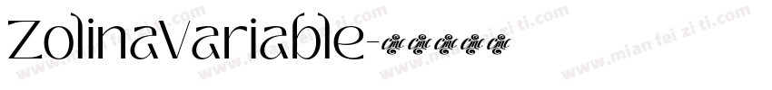 ZolinaVariable字体转换