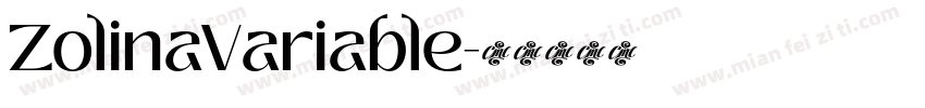 ZolinaVariable字体转换