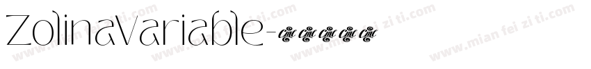 ZolinaVariable字体转换