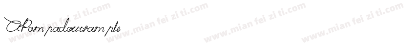 APompadoursample字体转换