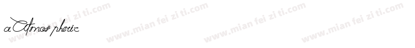 aAtmospheric字体转换