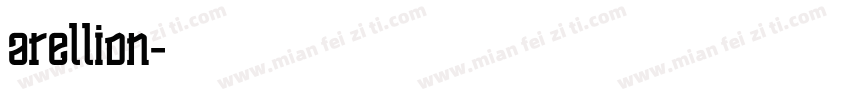 arellion字体转换