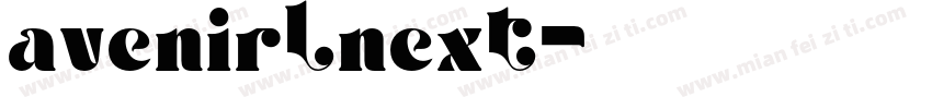 avenirlnext字体转换
