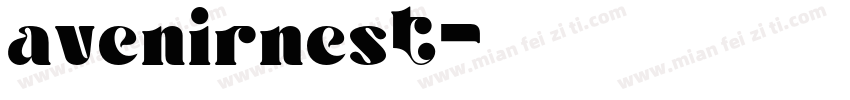 avenirnest字体转换