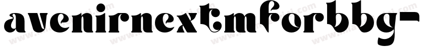 avenirnextmforbbg字体转换