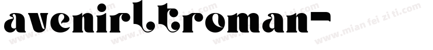 avenirltroman字体转换