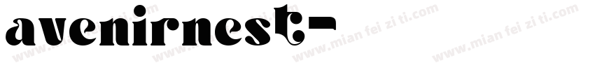 avenirnest字体转换