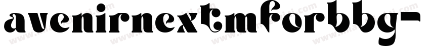 avenirnextmforbbg字体转换