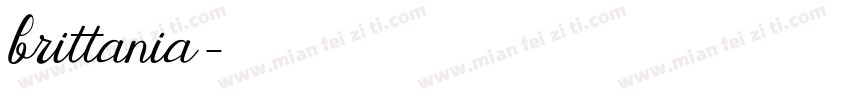 brittania字体转换