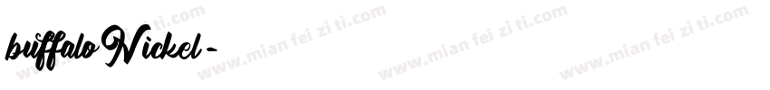 buffaloNickel字体转换