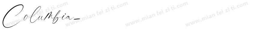 Columbia字体转换 Columbia字体转换