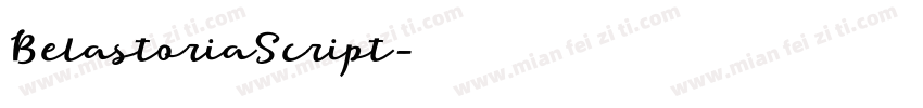 BelastoriaScript字体转换
