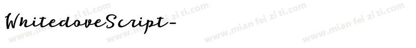 WhitedoveScript字体转换