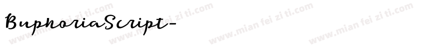 BuphoriaScript字体转换