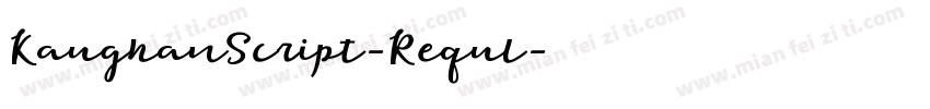 KaughanScript-Requl字体转换