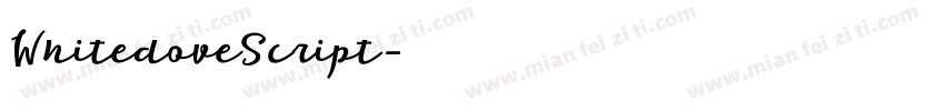 WhitedoveScript字体转换
