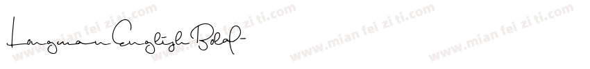 LongmanEnglishBold字体转换
