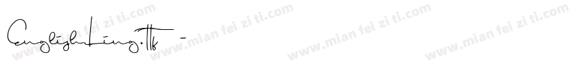 EnglishLing.ttf字体字体转换