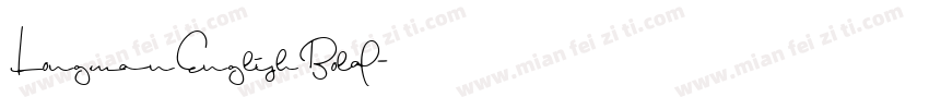 LongmanEnglishBold字体转换