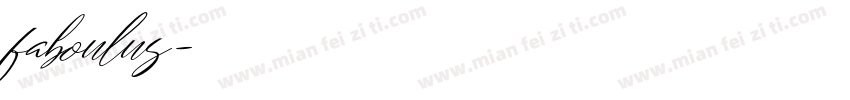 faboulus字体转换