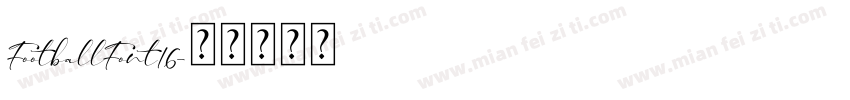 FootballFont16字体转换