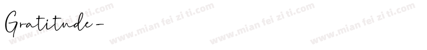 Gratitude字体转换