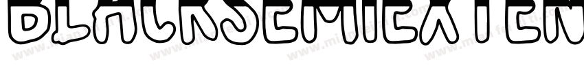BlackSemiExtended-B字体转换
