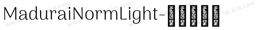 MaduraiNormLight字体转换