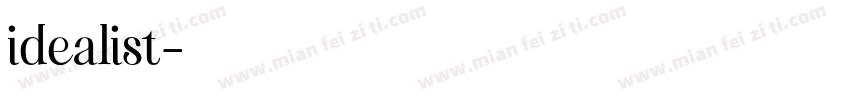 idealist字体转换