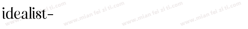 idealist字体转换