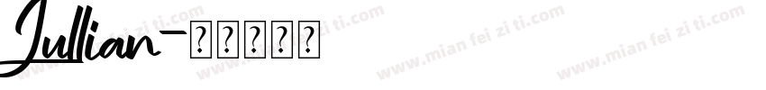 Jullian字体转换