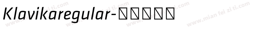 Klavikaregular字体转换