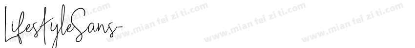 LifestyleSans字体转换