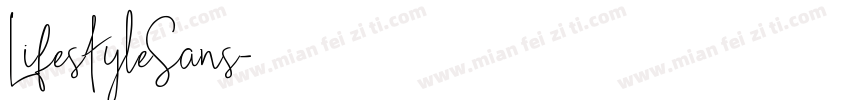 LifestyleSans字体转换