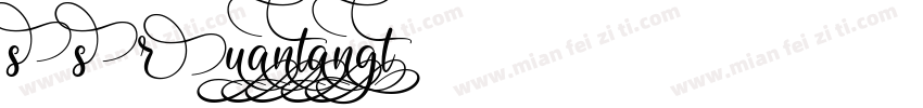 SSRuanTangT字体转换