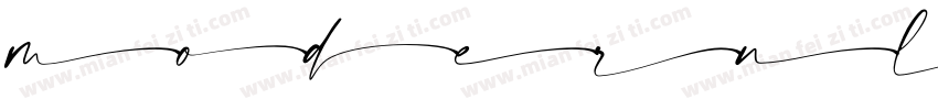 modernlinePersonalU字体转换
