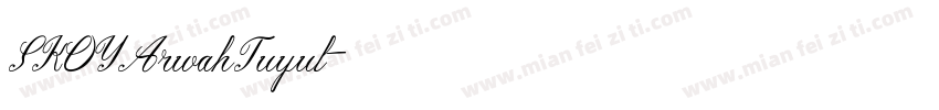 SKOYArwahTuyul字体转换