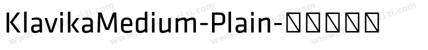 KlavikaMedium-Plain字体转换