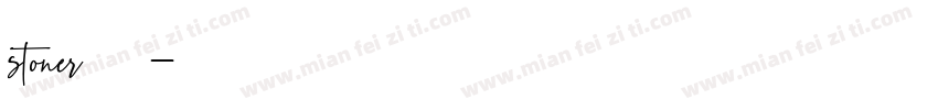 stoner字体字体转换