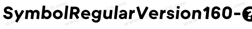 SymbolRegularVersion160字体转换
