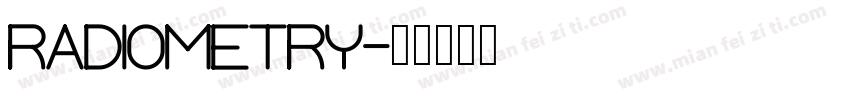 Radiometry字体转换