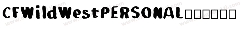 CFWildWestPERSONAL字体转换