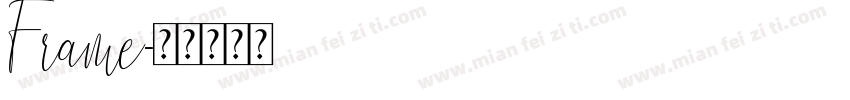 Frame字体转换