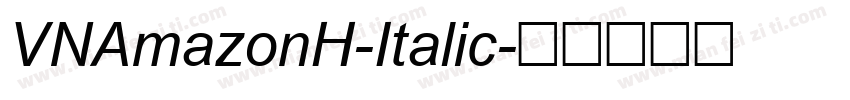 VNAmazonH-Italic字体转换